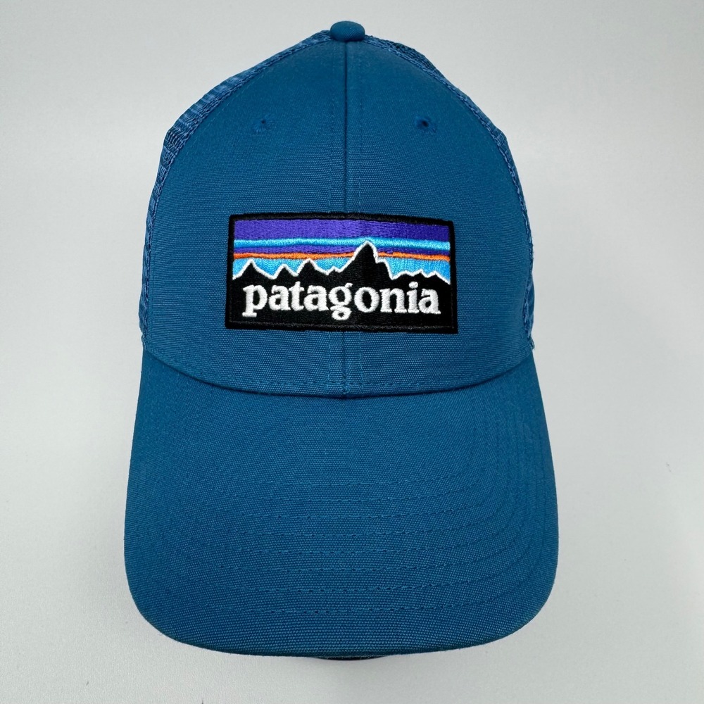 Patagonia P-6 Logo LoPro Trucker Hat Blue Snapback Mesh Cap‎ STY38016 SP16